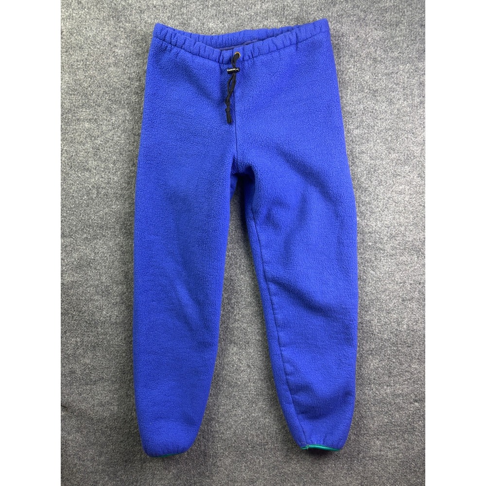 REI Fleece Pants Womens Medium Blue Vintage Made in USA Gorpcore Joggers